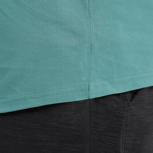 Camiseta sin mangas para hombre, color verde azulado, cuello redondo, color sólido, transpirable, de punto, informal, para entrenamiento - Product Image 3