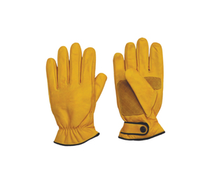 EN420 Certified Leather Driver Safety Gloves Elastic Wristlet Durable Abrasion Resistant <b>Fire</b> Proof Anti-Impact Level 1 Water - Product Image 1