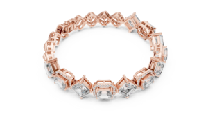 สร้อยข้อมือเพชรชุบทองคำขาวสำหรับผู้ชายจาก AADIHI JEWELS ทรงเหลี่ยมมรกต เพชรเพาะเลี้ยงในห้องปฏิบัติการ ได้รับการรับรองจาก IGI หรูหรา คลาสสิก เหมาะสำหรับสวมใส่ทุกวัน - Product Image 4