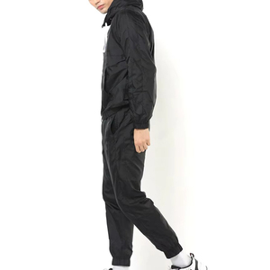 Customized Manufacture Two Piece Splice Color Black Jacket Set <b>Nylon</b> Polyester Streetwear Windbreaker <b>Nylon</b> <b>Tracksuit</b> <b>Men</b> - Product Image 2