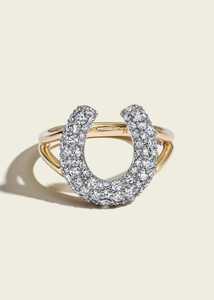 Anillo de Oro 14K Personalizado con Diamante Cultivado en Laboratorio en Forma de Herradura, Sólido, Vintage, de la Suerte, Venta al por Mayor B2B, Precio de Fábrica, Fabricante - Product Image 3