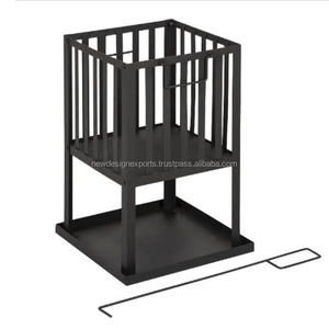 Surface de grillage amovible et accessoire de rôtissoire pour foyer extérieur et barbecue - Product Image 1