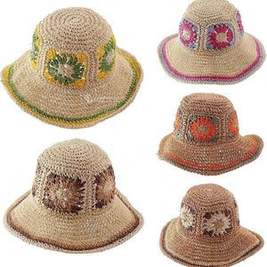 หมวกสานโครเชต์จากฟางกระดาษ ลายโบฮีเมียนสุดพิเศษ สั่งซื้อจำนวนมาก หมวกและแคปจากเวียดนาม ขายส่ง - Product Image 1