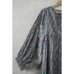 Vestido de Verano para Mujer, Estilo Boho, de Algodón, con Estampado a Mano, Natural, Lavable, Ligero y Transpirable - Product Image 2