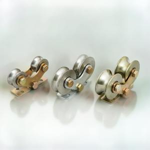 Roulettes de porte modernes en acier inoxydable pour entrepôt, glissement fluide, faible bruit, durables, installation facile, quincaillerie de rail coulissant - Product Image 1