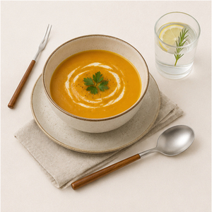 Ensemble de couverts en acier inoxydable avec manche en bois de qualité supérieure, ustensiles de cuisine au design ergonomique, vaisselle pour repas et événements de luxe - Product Image 4