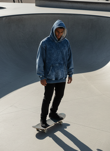 New Trendy Winter <b>Men</b> Acid Wash Hoodies with Custom Logo and Digital Printing-Most Popular French Terry - Product Image 5