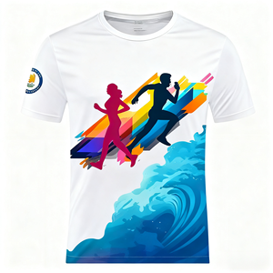 Slim Fitness Quick-dry Muscle Color Block Tshirt Casual Short Sleeve Summer Reflective logo Tees for Men White Reflect t Shirts - Product Image 2
