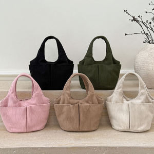Mini sacs à main pour femme en gros, cadeau pour elle, sac fourre-tout <span class=keywords><strong>de</strong></span> shopping, sac fourre-tout en velours côtelé monogrammé - Product Image 1