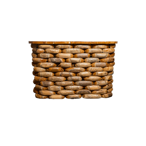 Mesa Consola ARTERRA de Lujo Hecha a Mano con Diseño Rústico Moderno para Sala de Estar, con Acabado en Madera de Teca - Product Image 2