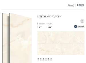 Azulejos de porcelana Crown Radiance Gloss 800x1600 1200x1800 750x1500mm diseñados para interiores residenciales y comerciales de gran tamaño. - Product Image 3