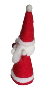 Élégant ensemble d'accessoires de protection pour œufs en feutre, fait main, multicolore, motif Père Noël, écologique et durable - Product Image 3