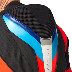 Combinaison de course en cuir de vachette véritable personnalisable, imprimée, deux pièces, coupe-vent, respirante, manches longues, grande taille, très vendue pour l'hiver - Product Image 5