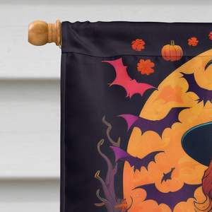 Irish Setter Witchy Halloween Large House <b>Flag</b> Porch Sleeve <b>Pole</b> Decorative Yard Banner Artwork Multicolor Polyester Wall - Product Image 3