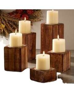 Candelabro de Madera Más Vendido para Bodas, Eventos Festivos, Fiestas y Regalos, Soporte para Velas Hecho a Mano para Decoración del Hogar y Mesa - Product Image 6