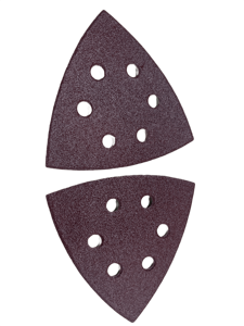 Discos de Lijado Triangulares con Gancho y Bucle, 6 Orificios, Dureza Media, 1 mm de Grosor, 95 mm de Diámetro, para Lijado de Detalles en Madera - Product Image 5