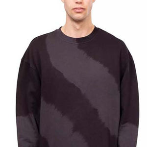 Sweat-shirt d'hiver pour homme à col rond délavé à l'acide avec impression numérique, respirant et écologique, décontracté, OEM - Product Image 3