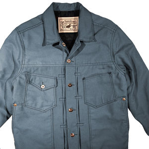 Vestes en toile de coton denim boutonnées pour hommes, style Detroit Tactical, pour l'hiver, vêtements de travail personnalisés - Product Image 3