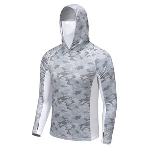 เสื้อตกปลาแบบมีฮู้ด แห้งเร็ว ระบายอากาศดี UPF 50+ แขนยาว น้ำหนักเบา ป้องกันแสงแดด ลดราคาสุดคุ้ม - Product Image 3