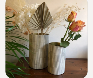 Florero con Incrustaciones de Hueso, Hecho a Mano, Moderno, Decorativo para el Hogar, para Plantas, Ideal para Bodas y Ramadán - Product Image 6