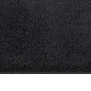 Alfombra Peluda 100% Poliéster Negra de 47 x 72 Pulgadas, Alfombras y Conjuntos de Alfombras - Product Image 3