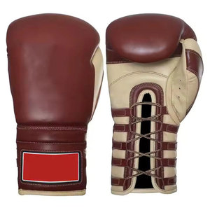 Guantes de boxeo de cuero con logotipo y diseño personalizados para hombres - Product Image 1