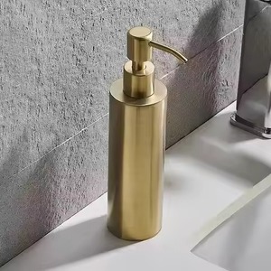 Elegant Home Metal <b>Soap</b> Dispenser Bottle With Refillable Pump Liquid <b>Soap</b> <b>Holder</b> Stylish Bathroom Decor Accent - Product Image 4
