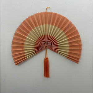 Ventilador de Bambú Colorido para Decoración de Pared, Hecho a Mano, con Borlas, para Decoración Boho de Sala de Estar, Dormitorio, Hotel, Resort - Product Image 5
