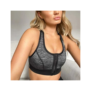 Soutien-gorge de yoga sans couture pour femme, brassière de sport à fort impact, haut court respirant et à séchage rapide pour le fitness et l'entraînement en salle de sport - Product Image 1