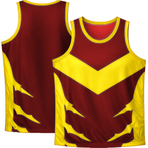 Camiseta Deportiva de Baloncesto Personalizada Sublimada, Transpirable, de Secado Rápido, Tejida, 100% Poliéster, Sin Mangas, para Hombre - Product Image 1