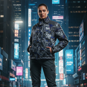 High Performance Hunting <b>Jacket</b> Moisture Wicking Fabric Silent Camo Pattern Reinforced Stitching Winter Outdoor Apparel - Product Image 6