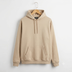 Sweat-shirts à capuche décontractés pour hommes en molleton de coton, couleur unie, séchage rapide, logo personnalisé sur le devant, OEM Orange ImpeX - Product Image 2