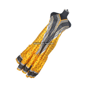 Nuevo Vestido Largo Bohemio Informal para Mujer, Estilo Occidental Vintage, Sari de Seda, Vestido Maxi Boho, Elegante Vestido de Noche sin Mangas para Damas - Product Image 3