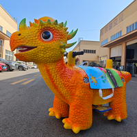 Manège Dinosaure Électrique Animatronique d'Extérieur pour Enfants Dino City, Équipement de Jeux Intérieur en Métal et Silicone, 100-500kg, pour Jeunes