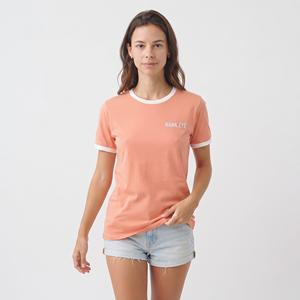 T-shirt Ringer en Coton à Col Rond Coupe Classique pour Femme, Léger, Respirant, Manches Courtes, Décontracté, Été, Vente en Gros - Product Image 1