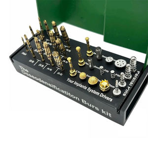 Kit de fraises d'osseodensification 29 pièces, instruments chirurgicaux dentaires manuels en acier inoxydable vert Classe I - Product Image 4