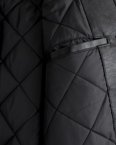 Custom PU Leather Varsity <b>Jacket</b> <b>Men</b> Two Tone Letterman <b>Jacket</b> Snap Button <b>Baseball</b> <b>Jacket</b> Embroidered Logo Streetwear Outerwear - Product Image 4