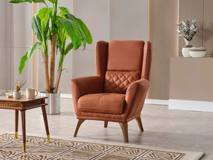 Luxury Solid Teak <b>Wood</b> <b>Sofa</b> Set Modern Cognac Leather 3 2 1 1 Seater Diamond Quilted <b>Sofa</b> Coffee Table Villa Living Room - Product Image 3