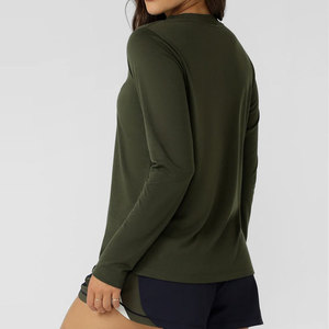 Camiseta Deportiva de Manga Larga para Yoga y Fitness de Alta Resistencia para Mujer, Ropa de Gimnasio, Absorbe el Sudor, Ecológica, para Actividades al Aire Libre - Product Image 2