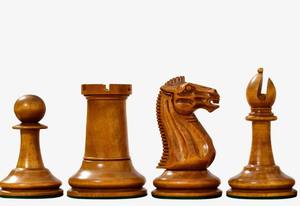 Pions d'échecs de luxe de 4,5 pouces en ébène et bois de buxus, design Staunton, au meilleur prix - Product Image 4