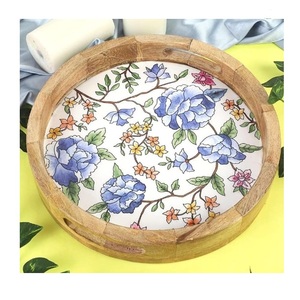 Plato de Madera con Acabado Esmaltado para Uso en Hoteles, Restaurantes y Servicios de Catering, Plato para Verduras, Ensaladas, Arroz, Cena, Tazón de Madera para Servir - Product Image 1