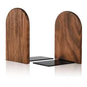 Porte-livres artistique en bois noir en forme d'homme courant, figurine humaine motivante pour les passionnés de fitness, décoration de bureau et de bibliothèque - Product Image 1