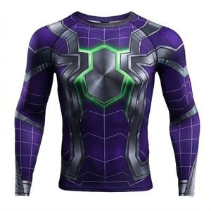 เสื้อรัดกล้ามเนื้อแขนยาวพิมพ์ลายซามูไร OEM สำหรับฝึกซ้อมกราปลิง - Product Image 1