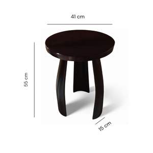 Table basse d'appoint en bois antique, traditionnelle, durable et écologique pour salon, chambre, balcon, intérieur et extérieur - Product Image 5