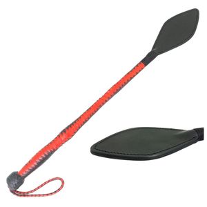 <b>Leather</b> Whip with Red and Black Braided Handle and Black <b>Leather</b> Head - Product Image 6
