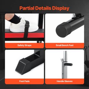 Panca per Allenamento di Forza Regolabile da 400 libbre per Palestra Domestica, Panca Piana per Allenamento Completo del Corpo con Funzionalità per Esercizi da Seduti - Product Image 5