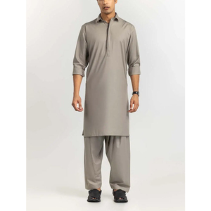 Shalwar Kameez Pakistaní para Hombre, Color Sólido, Transpirable, Personalizado al por Mayor, Kameez Salwar Hecho a Medida de Alta Calidad 2025 para Hombres - Product Image 1