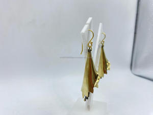 925 Sterling <b>Silver</b> <b>Earrings</b> with Classic Glamorous Gold-Plated <b>Pearl</b> Charm for Weddings or Parties Great Gift Idea - Product Image 2