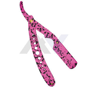 Navaja de Afeitar Profesional para Hombres, Navaja de Afeitar Recta de Seguridad para Barberos, Navaja de Afeitar Recta de Seguridad Roja para Salones - Product Image 6