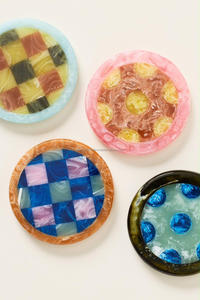 <b>Top</b> Quality Customize Square Round Epoxy Wood <b>Resin</b> Coaster With Holder Set kitchen accessories <b>resin</b> by fashion craft india - Product Image 3